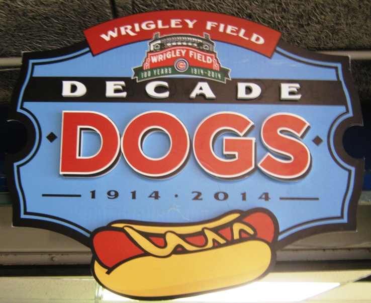 wrigley field food decade dogs