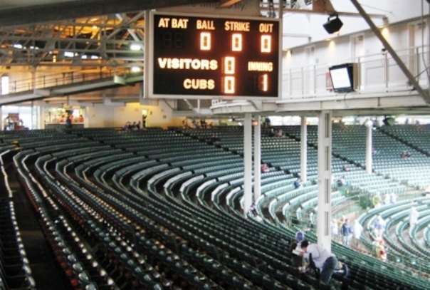 scoreboard wrigley field