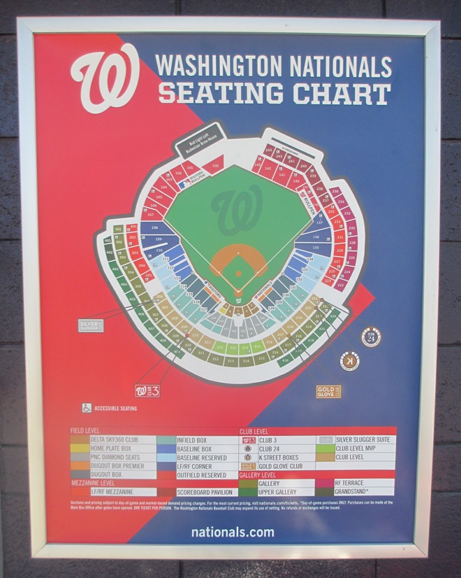 nationals park guide seating chart