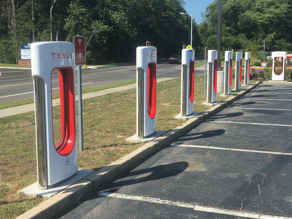 tesla chargers cape may court house