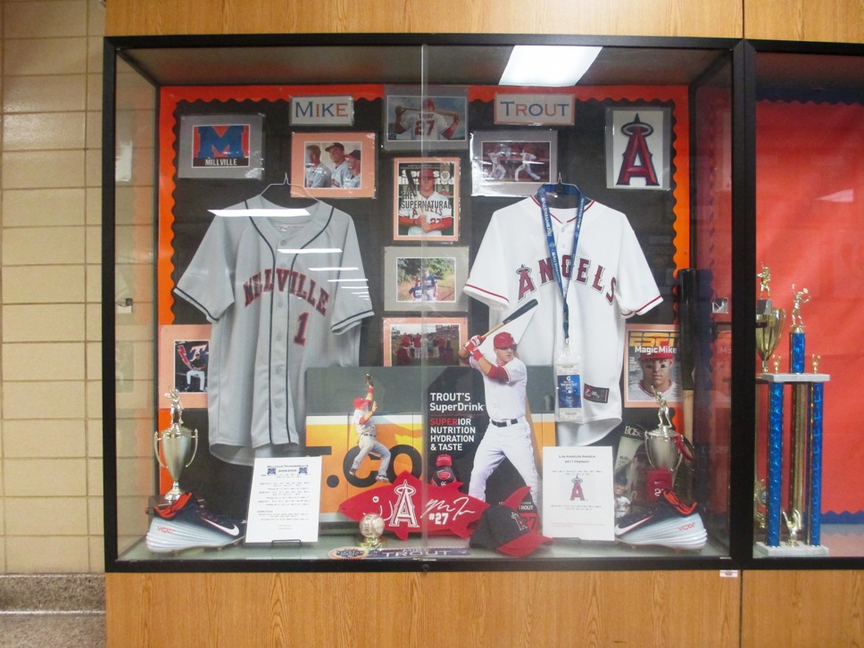 mike trout display millville high