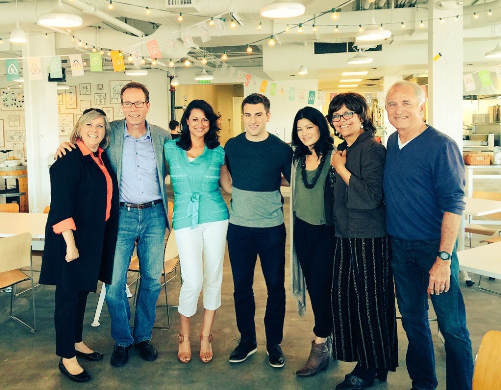 brian chesky with hosts