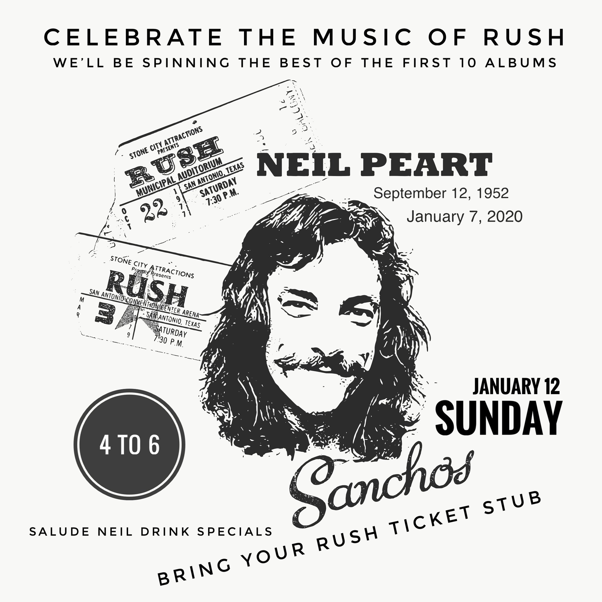Neil Peart Tribute Celebration